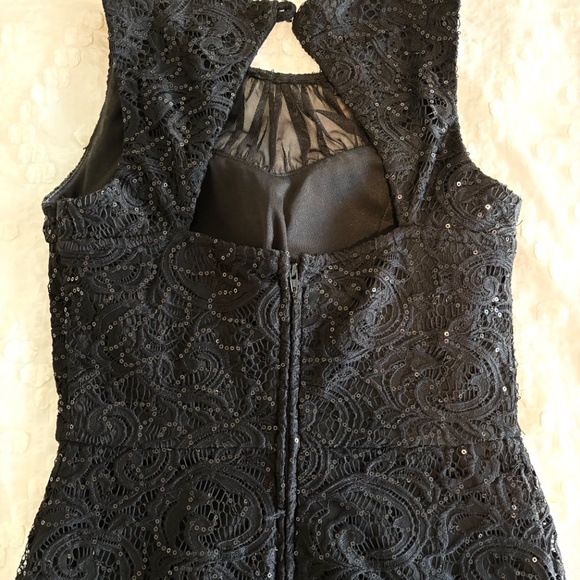 Sequin Lace Cocktail Dress - Picture 2 of 7